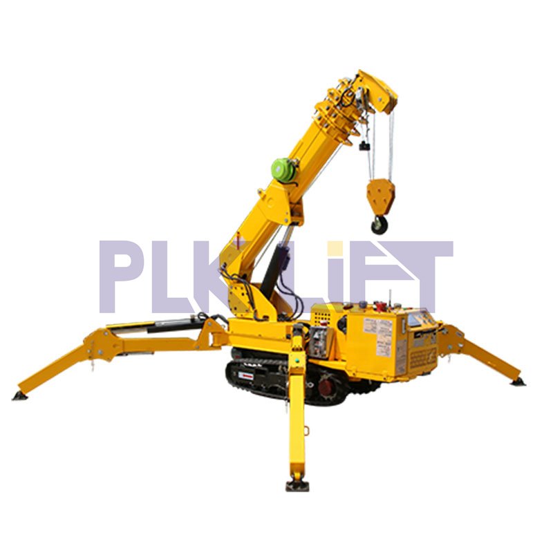 3ton Electric Spider crane with Long Arm Fly Jib