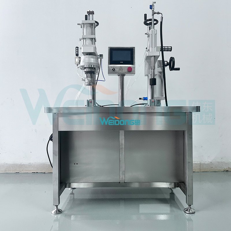 Bag on valve spray can filling machine speed 600-900 cans per min bov bag on valve machine