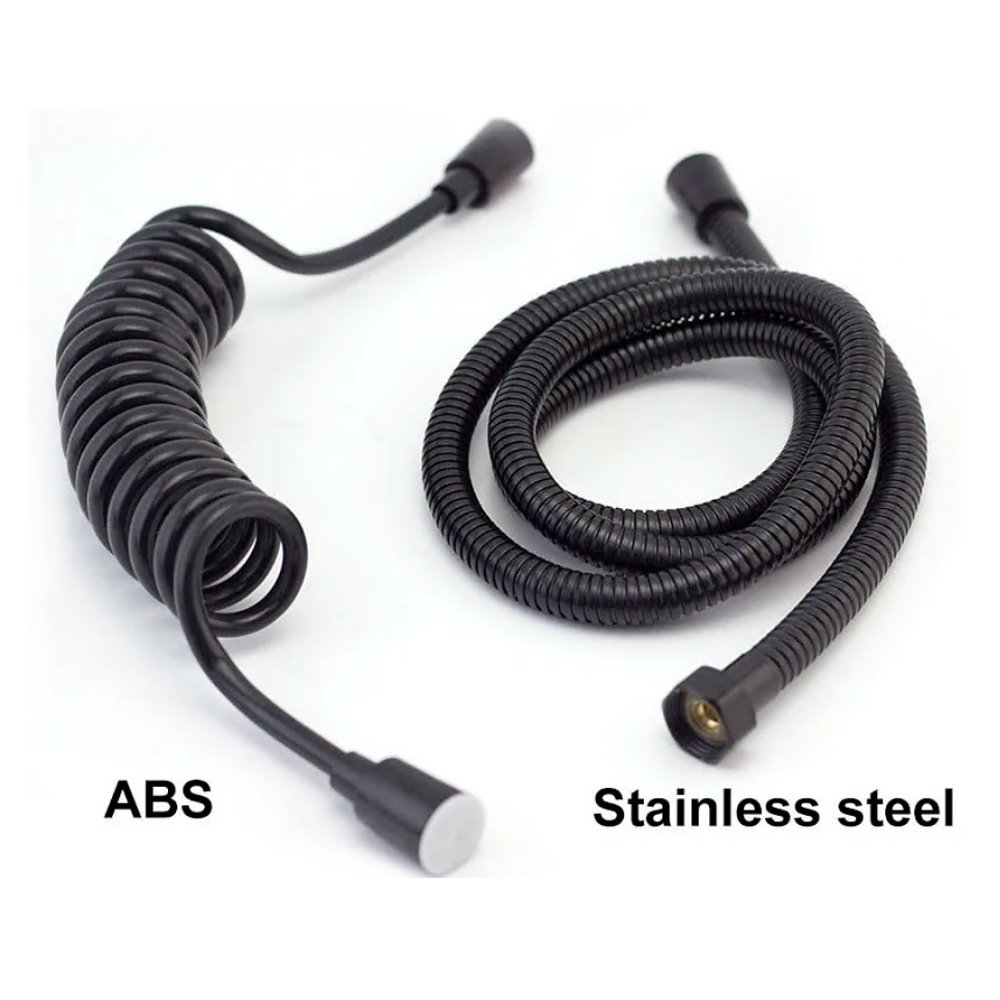 Matt Black Series Bathroom Accessories Toilet Faucet Spray Gun Sprayer Shower Head Handheld Water Tap Valve Bidet Hose Holder