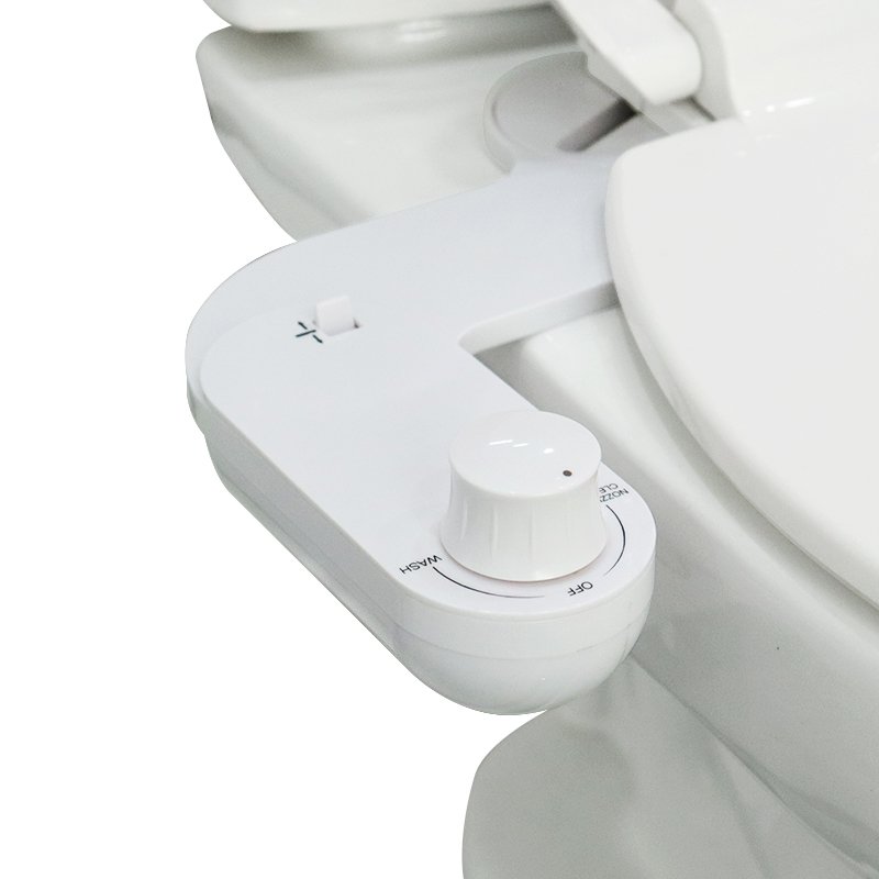 Bathroom Mechanical Bamboo Knob Bidet Toilet Attachment Cold Water Single Nozzle Spray Angle Adjustable Toilet Bidet