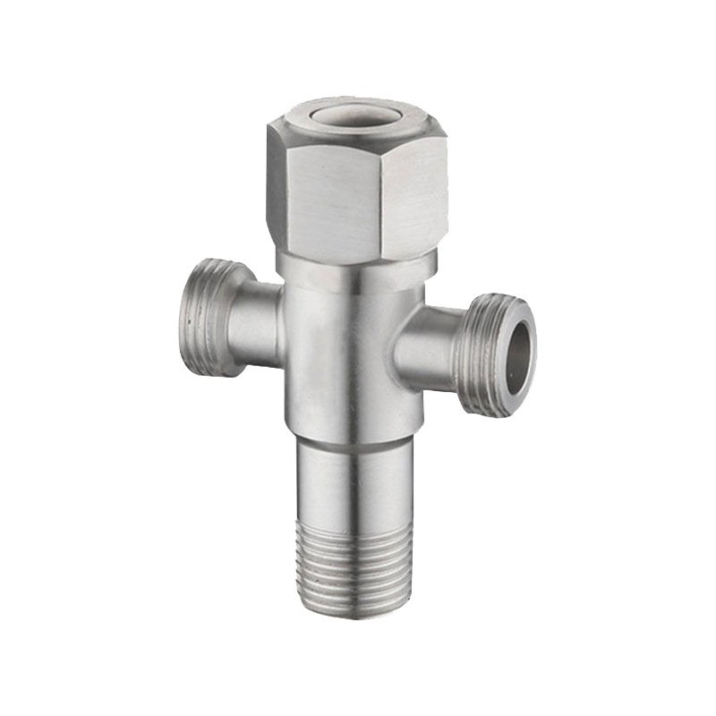 Modern Design 2-Way Stainless Steel 302 Angle Valve OEM Faucet Wall Flan for Hotel Usa for Wash Basin