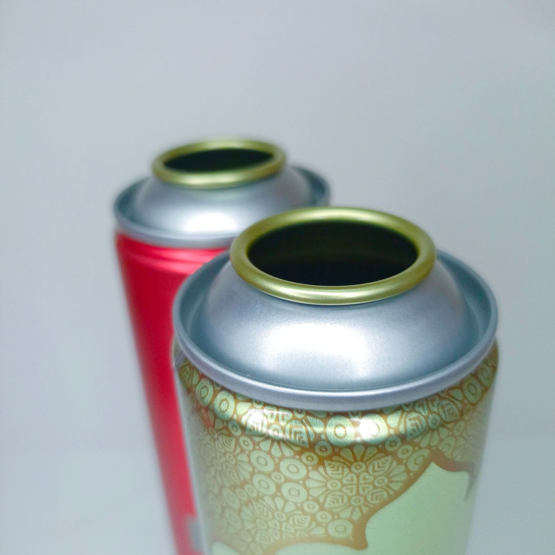Metal aerosol spray can package tinplate aluminum colorful printing 65mm with valve
