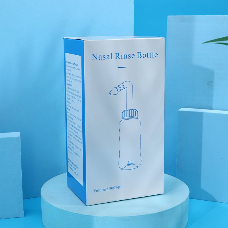 Plastic 300/500ml Nose Cleaner Manual Valve Nasal Irrigator Neti Pot Nasal Rinse Bottle