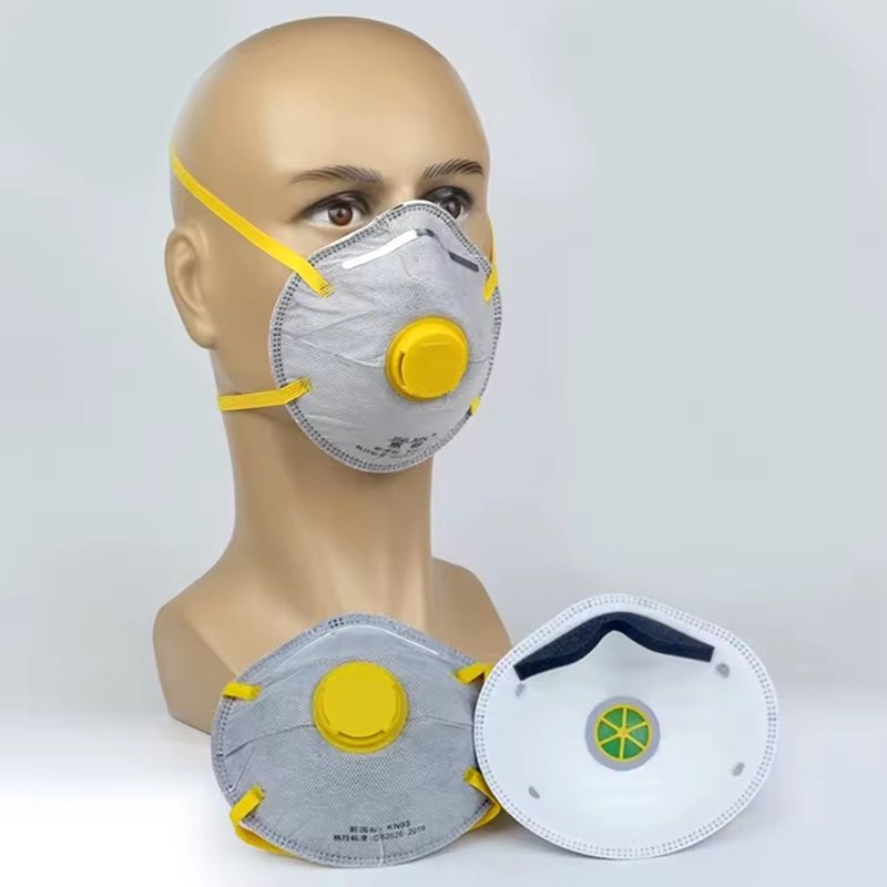Ready Stock face mask for spray painting ce 4 Layer Masks P2 disposable respirators & masks ffp2 masken ffp 2 with Valve