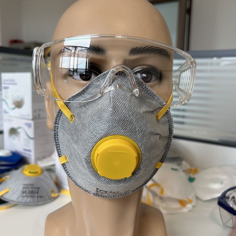 Ready Stock face mask for spray painting ce 4 Layer Masks P2 disposable respirators & masks ffp2 masken ffp 2 with Valve