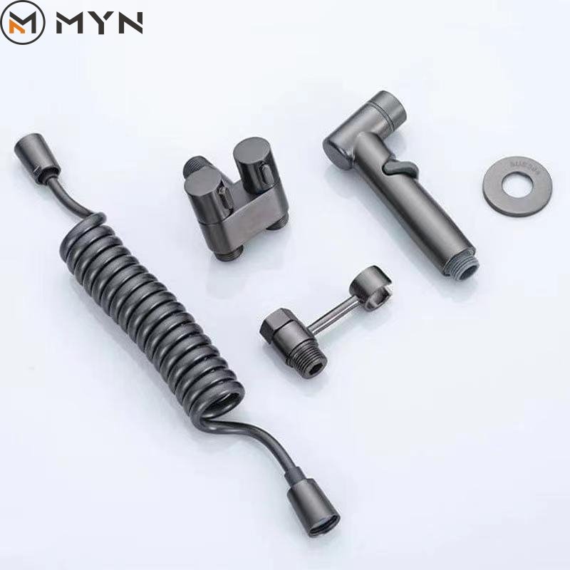 Gun grey toilet partner gun syringe gun ashes multifunctional pressure nozzle one into two double charged cleaning sprayer set