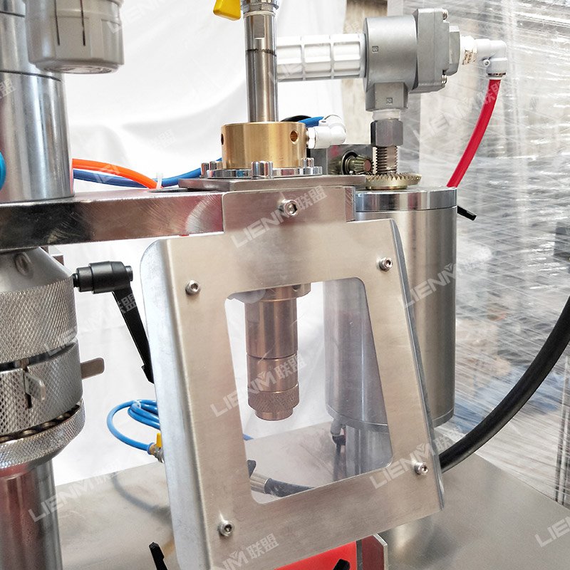 Small Business Semi Automatic Aerosol Can Filling Machine Air Freshener Spray Can Filling Machine BOV Aerosol Filling Machine