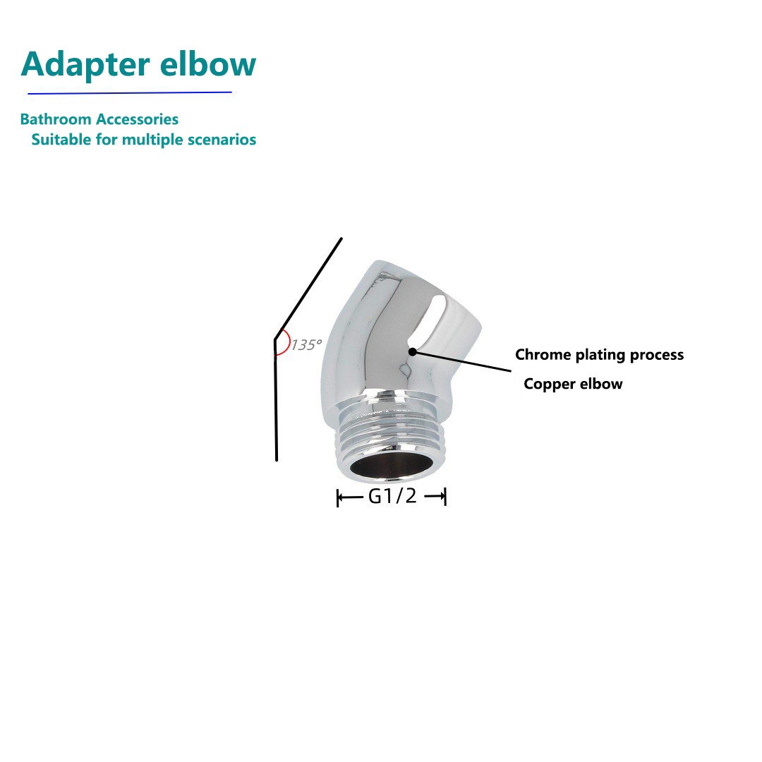 WELS CUPC Top spray shower 90 degree adapter shower head parts accessory shower head elbow adapter