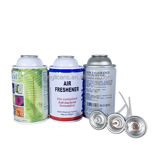 Aerosol Can Manufacturer OEM Service Customize 65*100mm 250ml Metal Cans Empty Aerosol Tin Can for Air Freshener Spray
