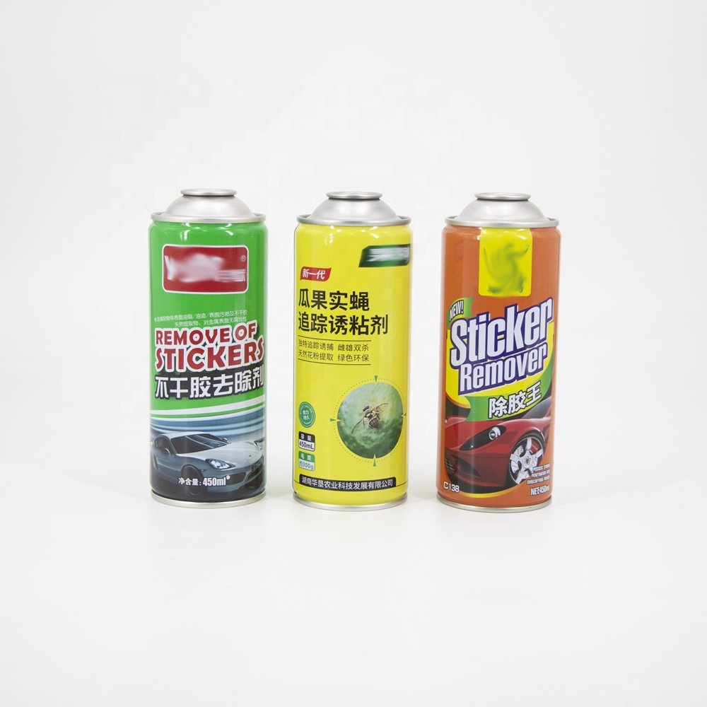 OEM 65mm diameter empty aerosol spray bottle latex paint empty aerosol tin can with metal valve