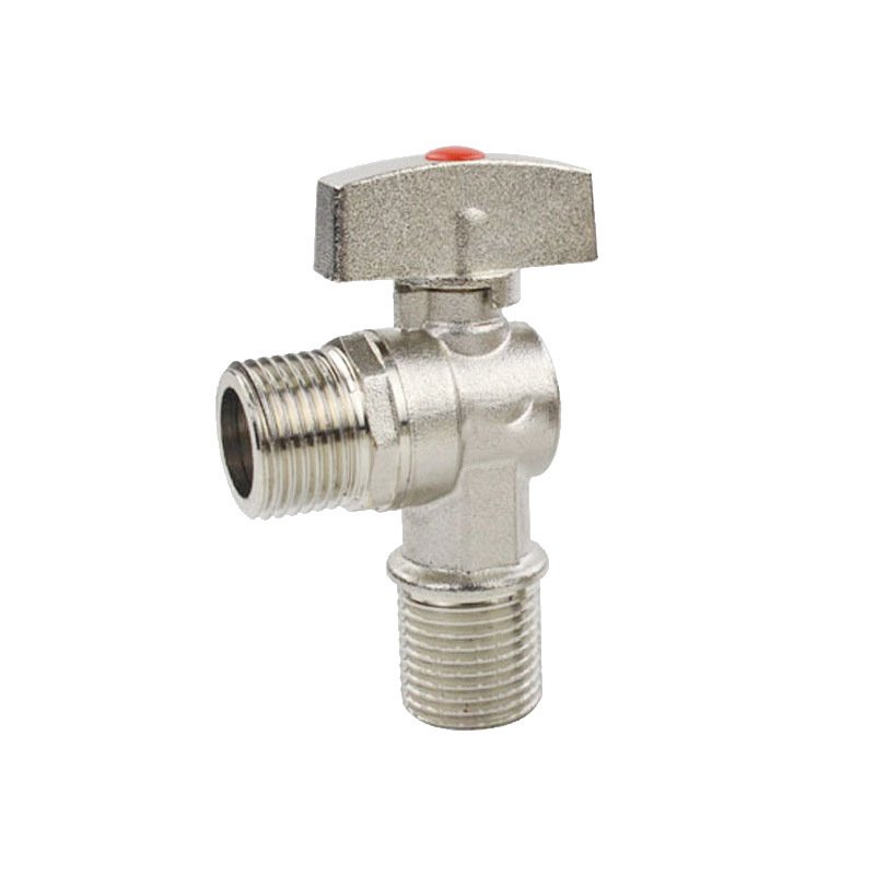 Brass Flow Angle Value Plumbing Fitting Triangle Valve Water Valve Angle Stop Valve for Faucet Bathroom Toilet Sink