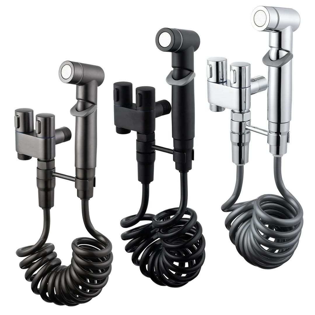 Brass Valve Body Warm Water Bathroom Spray Gun Shataf WC ABS Hand Held Muslim Shower Shattaf Bidet Faucet Sprayer for Toilet