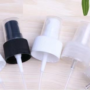 hot sale air perfume spray equipment 28/410 wholesale black plastic sexy body spray head pump house for essential oil bottle