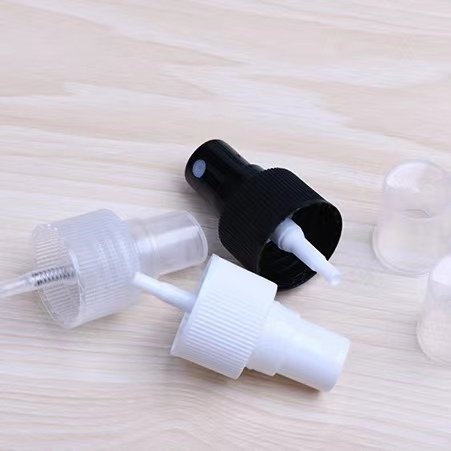 hot sale air perfume spray equipment 28/410 wholesale black plastic sexy body spray head pump house for essential oil bottle