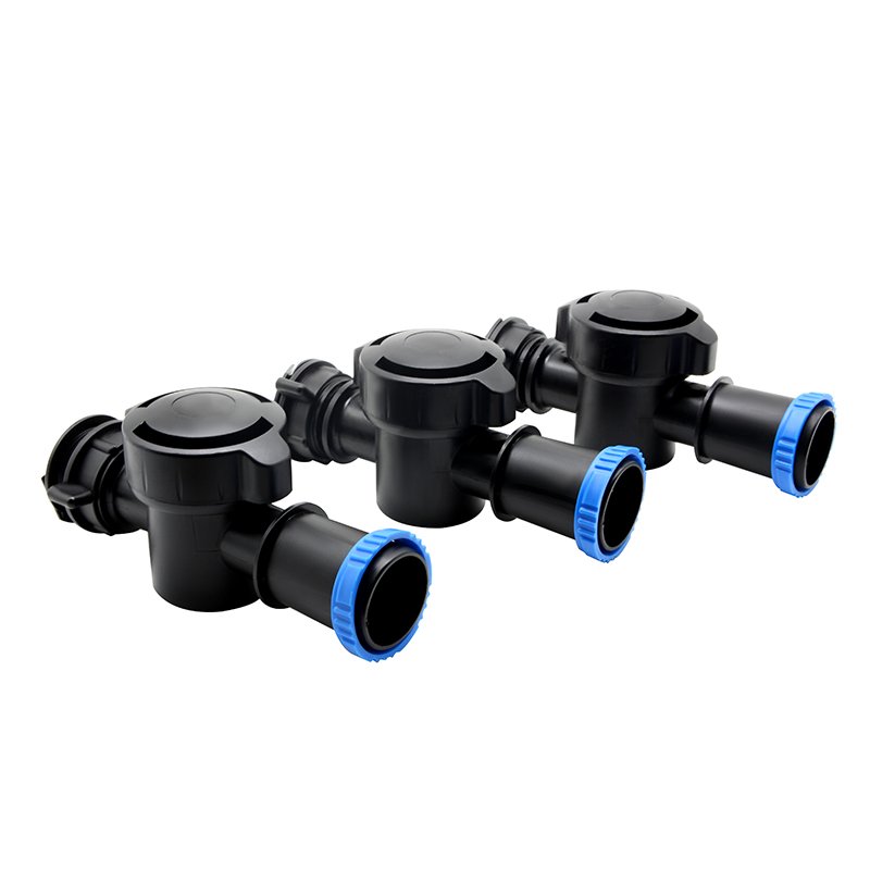 Irrigation system drip hoses irrigation rain pipe Offtake valve to PE oval hose for De40mm rain tape