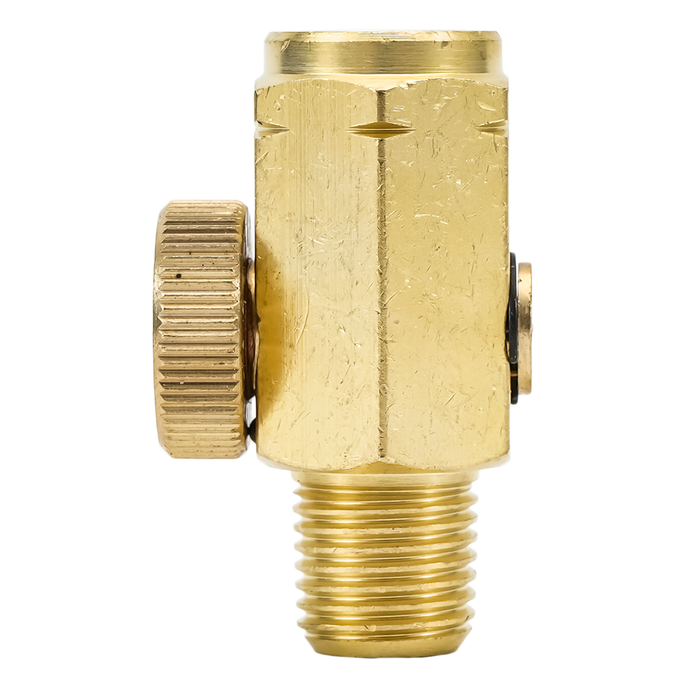 Brass In-line Air Flow Regulator Valve 1/4" NPT Male To Female Fitting Air Pressure Compressor Control Tool