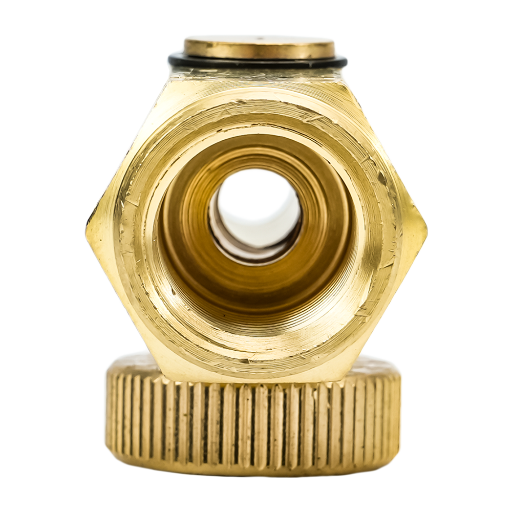 Brass In-line Air Flow Regulator Valve 1/4" NPT Male To Female Fitting Air Pressure Compressor Control Tool