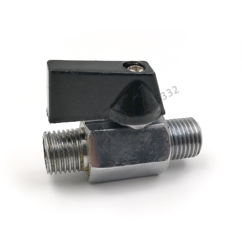 FY 1/8" 1/4" 3/8" 1/2" 3/4" 1" BSP Mini sanitary Female to Male Ball Valve steel blue handle