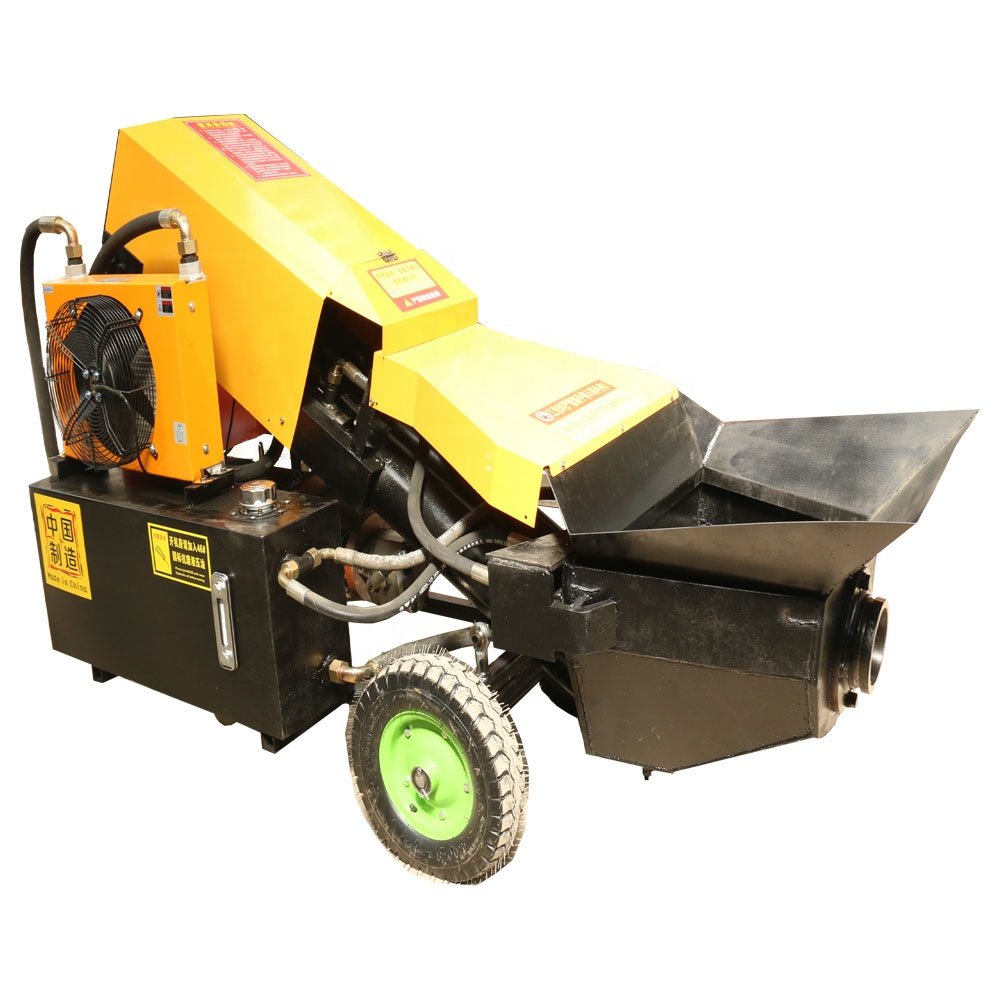 Oblique Secondary Construction Column Pump Cement Mortar Spray Machine