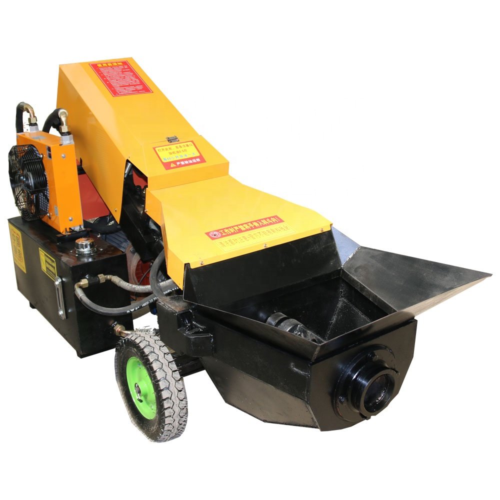 Oblique Secondary Construction Column Pump Cement Mortar Spray Machine