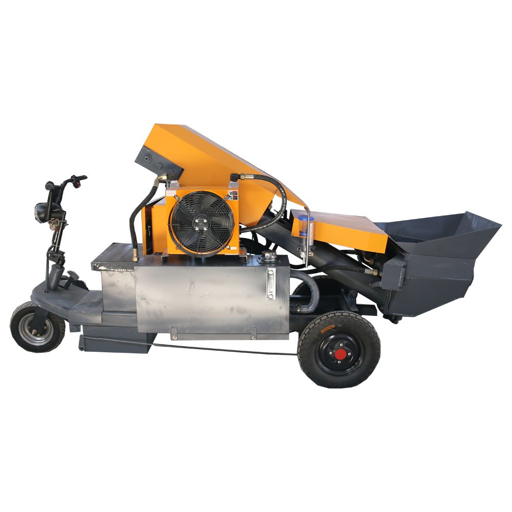 Oblique Secondary Construction Column Pump Cement Mortar Spray Machine