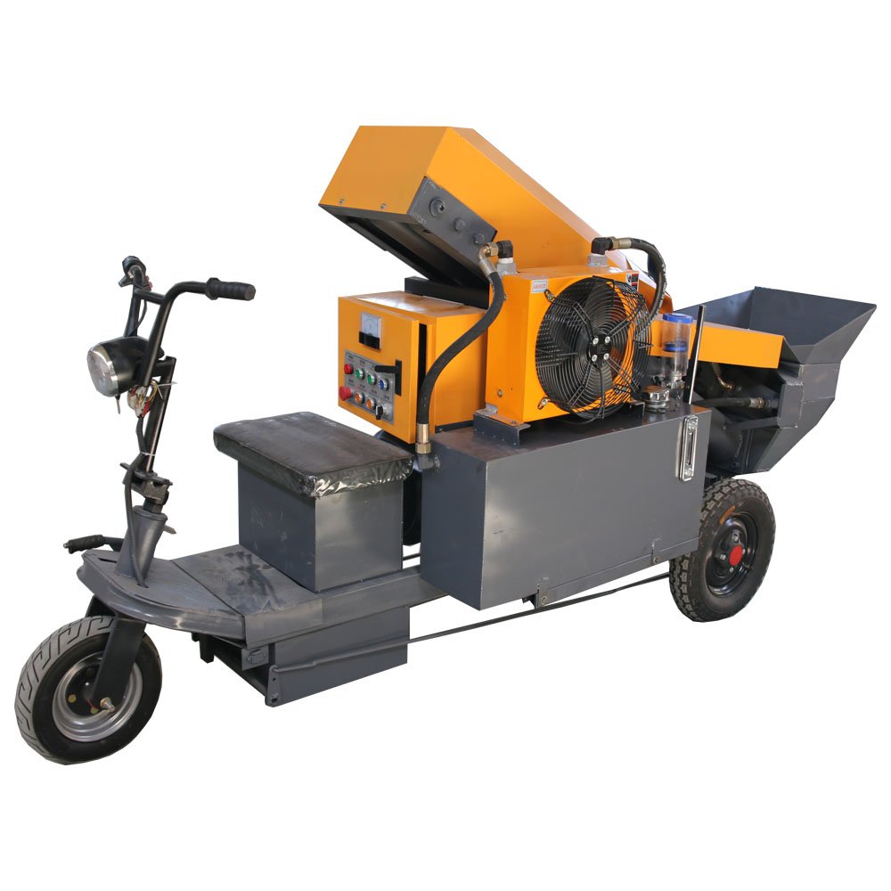 Oblique Secondary Construction Column Pump Cement Mortar Spray Machine