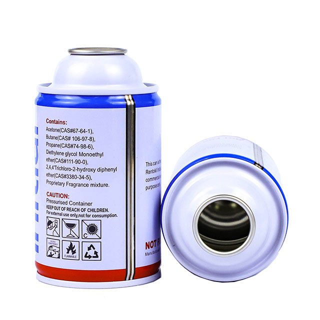 65 x 100mm Empty Aerosol Spray Can with Metering Valve and Actuator for Air Freshener Spray Household Use 250ml