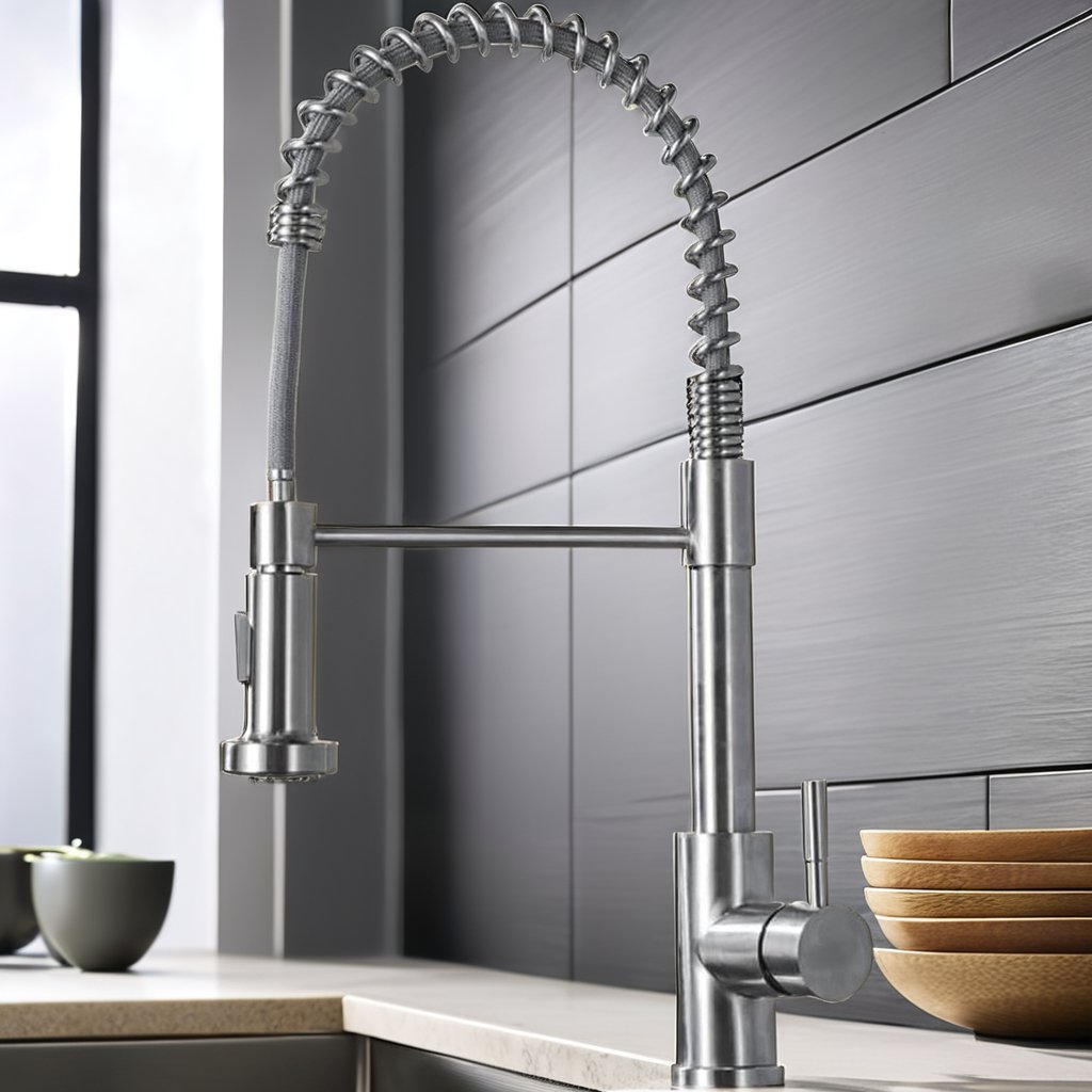 High Quality Multifunctional 2-1 Basin Faucet with Pull-Out Spray Ceramic Valve Core Water Filter Tap for Kitchen Drinking Water
