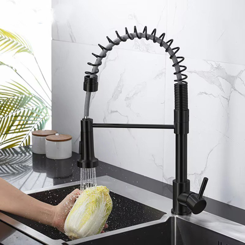 High Quality Multifunctional 2-1 Basin Faucet with Pull-Out Spray Ceramic Valve Core Water Filter Tap for Kitchen Drinking Water
