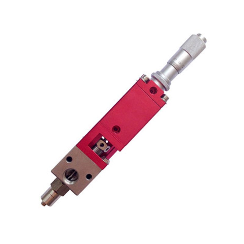 Precision Thimble Type Micrometer Uv Glue Spray Dispensing Valve