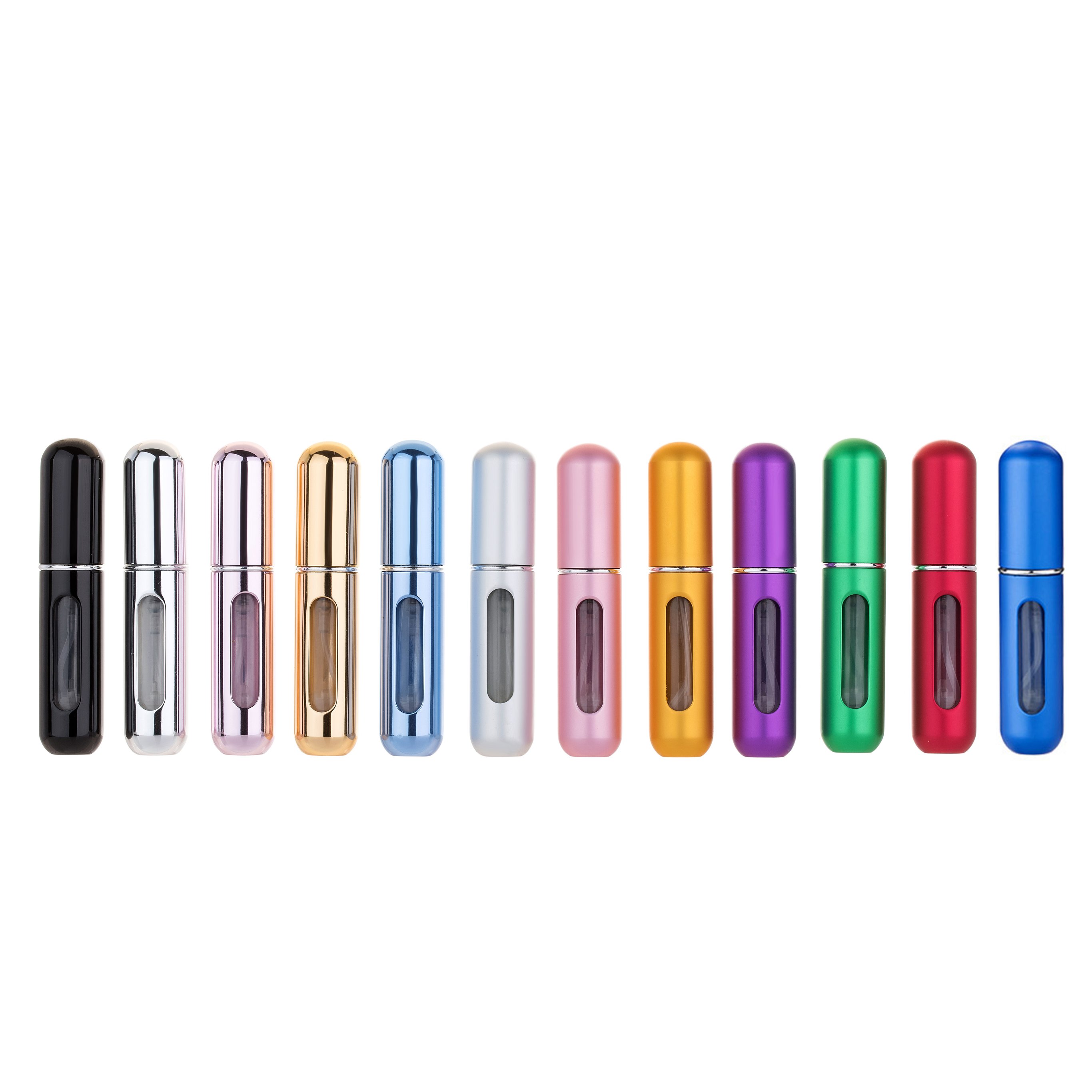 BYPE BY PERFUME 5ml Easy Fill Refillable Travel Perfume Atomizer Pump Spray Bottle Mini Perfume Spray Container Aluminum