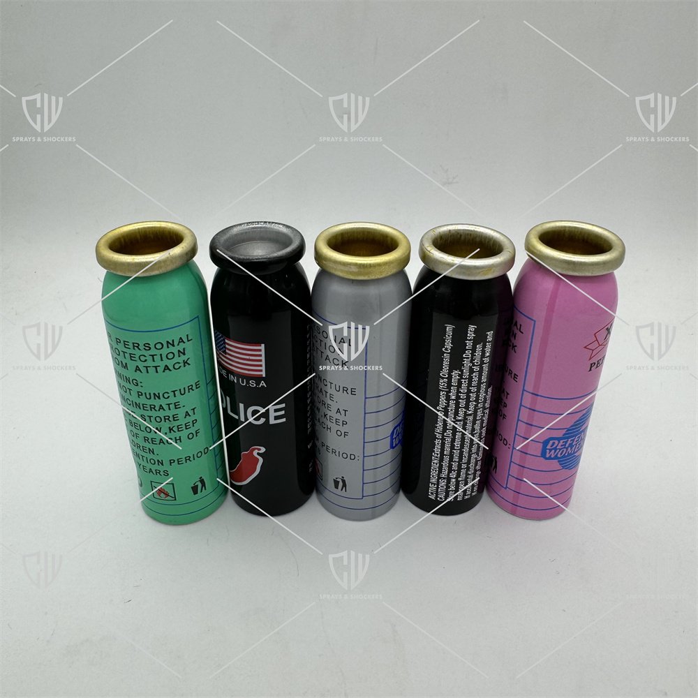Mini aluminum aerosol can spray can with 20mm valve and aerosol actuator pfefferspray can