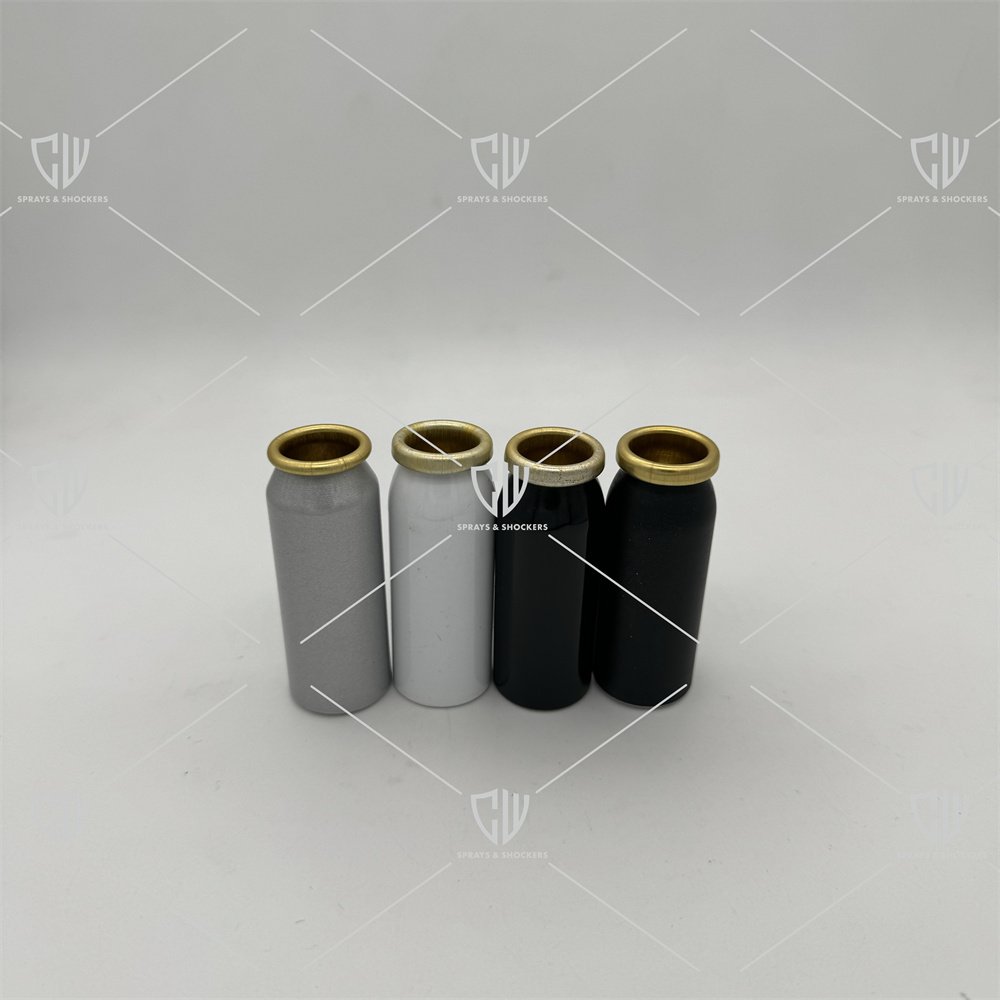 Mini aluminum aerosol can spray can with 20mm valve and aerosol actuator pfefferspray can