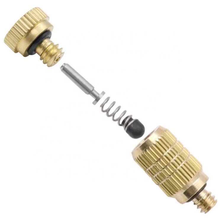 High Quality Brass Anti-drip Atomizing Mist Spray Nozzle For Cooling Humidification