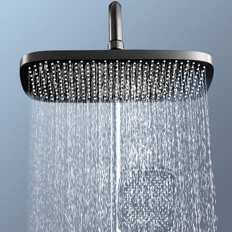 Modern Bathroom Shower Set System Round Shower Head Hot and Cold Brass 3 way Chrome Shower Set