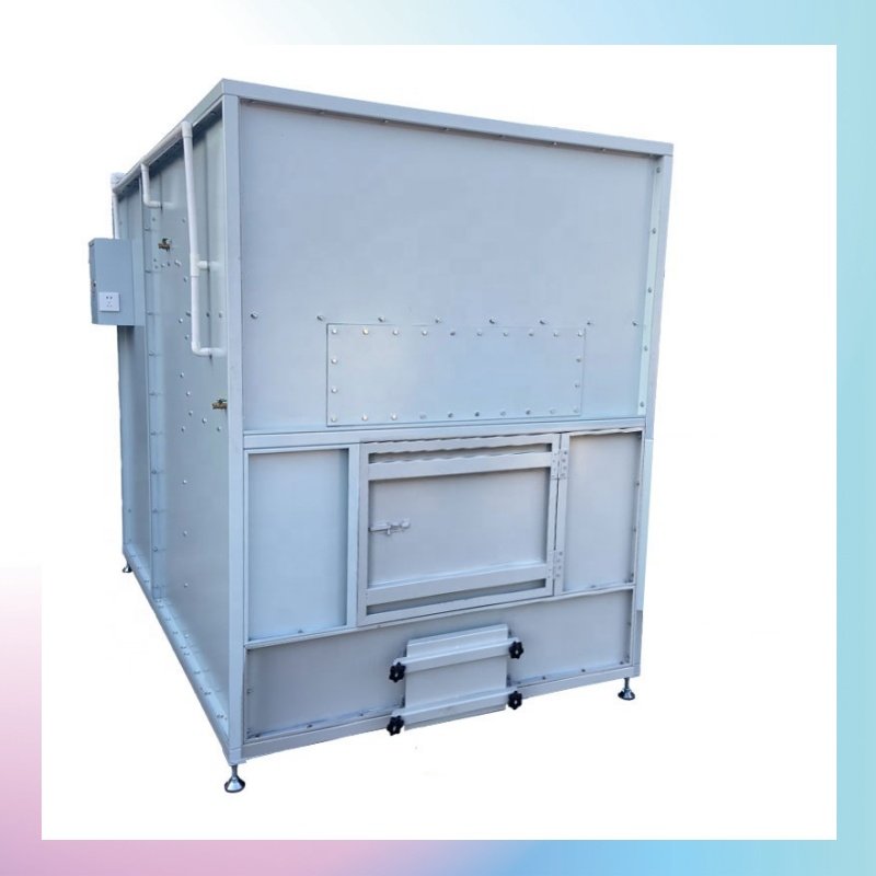 Lab Test Manual Electrostatic Powder Coating Booth Environmental Secondary Filtration Powder Recovery Filter Spray Paint Booth
