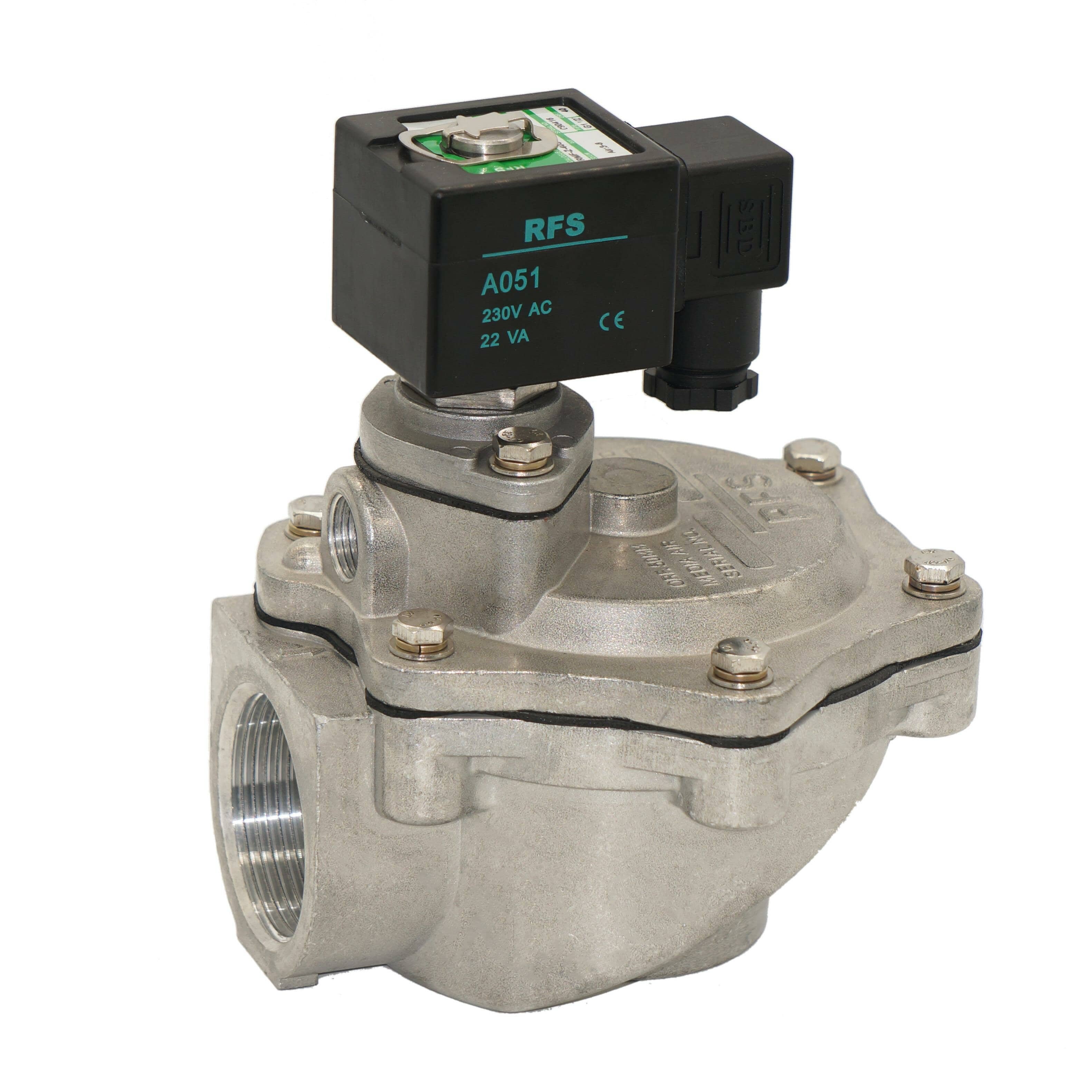 DN25 normal close Pulse controlled Right Angle Type dust collect bag filter diaphragm valve