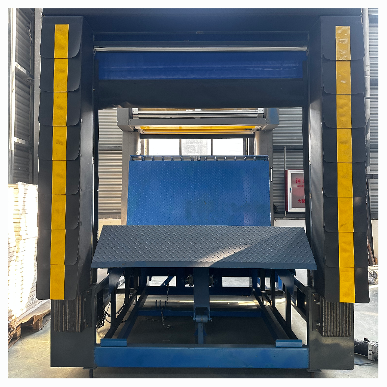 Hydraulic Folding Dock Leveller 8ft*6ft Table Size Loading Dock Ramp for Construction works Manufacturing Plants