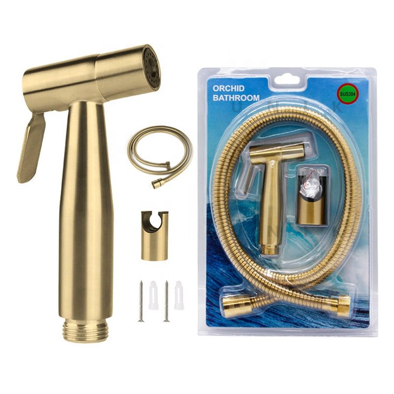 Shattaf Bidet Spray Muslim Handheld Sprayer Health Faucet Mixer Shower Tap Set With T-Valve