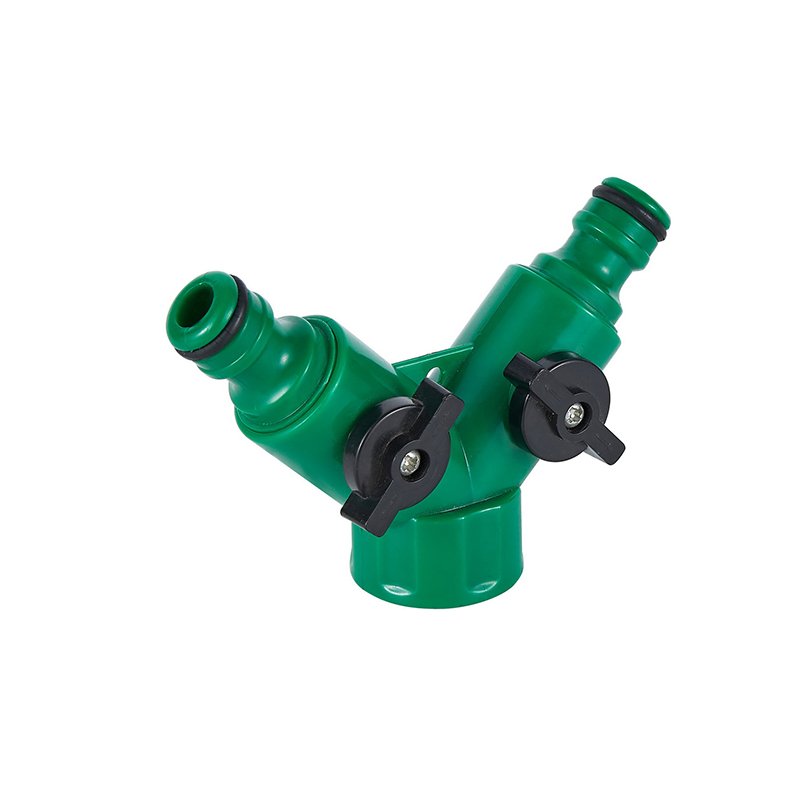 Garden Water Spray 3 Way Valve Y Shut Off Hose Quick Connector