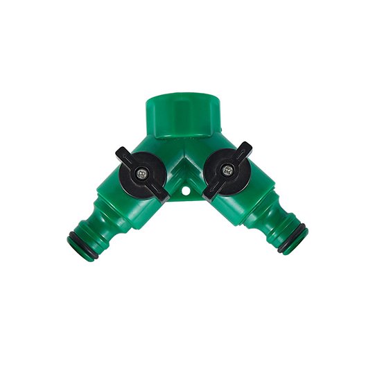Garden Water Spray 3 Way Valve Y Shut Off Hose Quick Connector