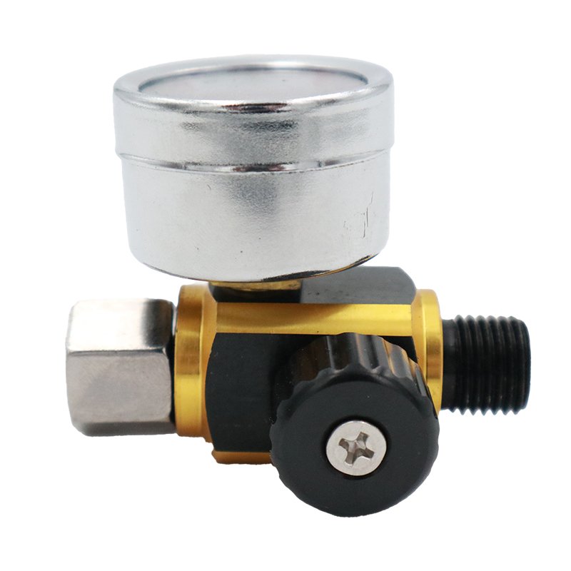 Mini Adjustable air Pressure Gauges spray gun control valve gauge for air compressor and air tools