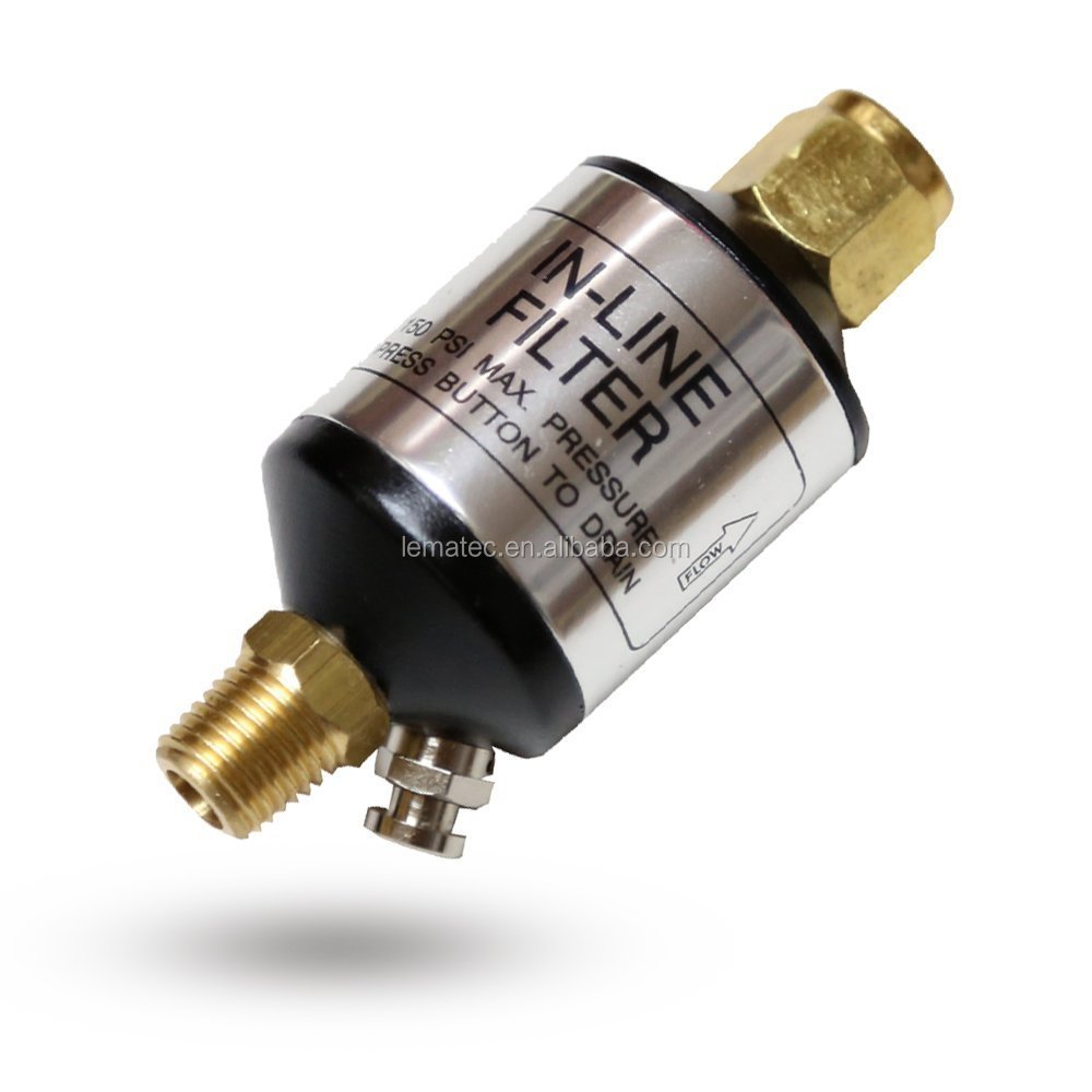 1/4"NPT Air Regulator Compressor Filter with Gauge For Air Tool System Oil Water Separator with Drain Valve