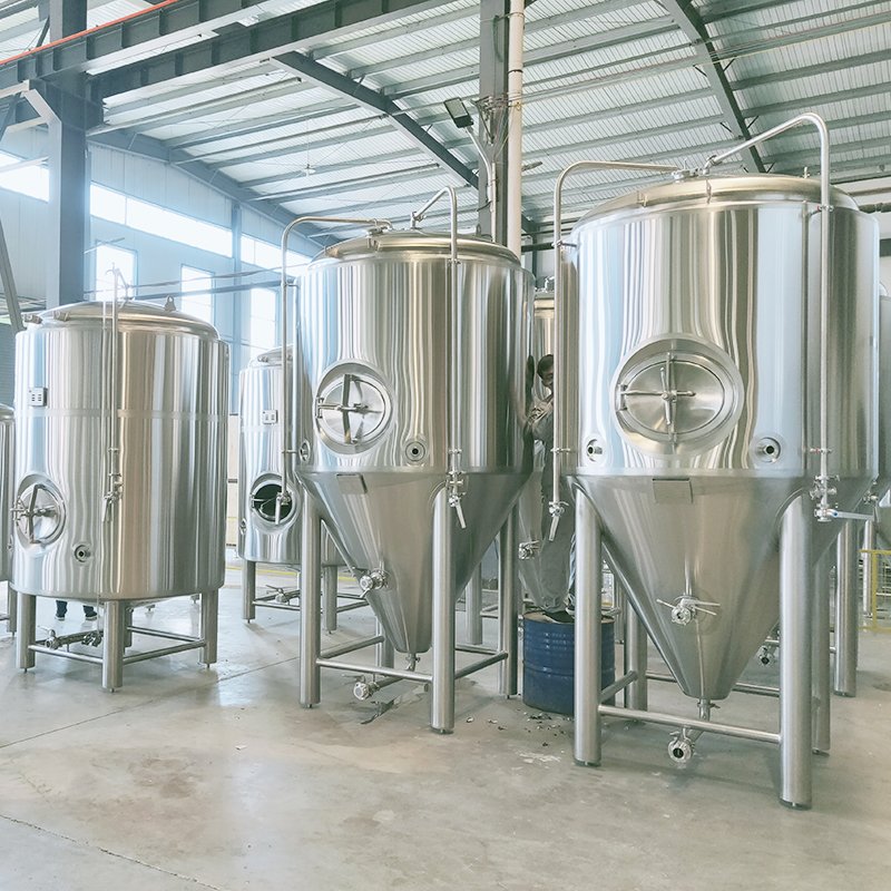 1000L Fermenter Conical Bottom Beer Fermentation Tank Cooling Jacketed Fermenting Vessel Spunding Valve