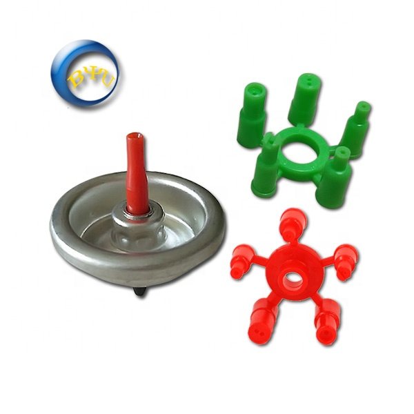 High quality lighter gas valve metal stem with red adaptor made by BYU China