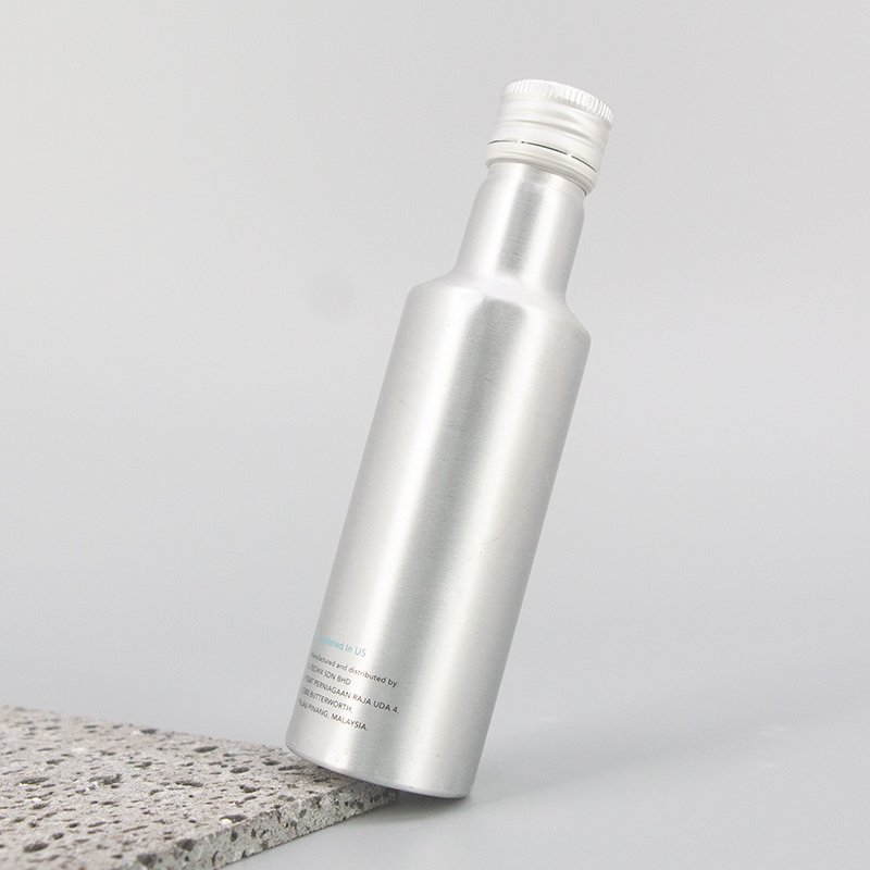 Wholesale chemical liquid packing screw can aluminum emptiness aerosol bottle refill custom metal gift boxes