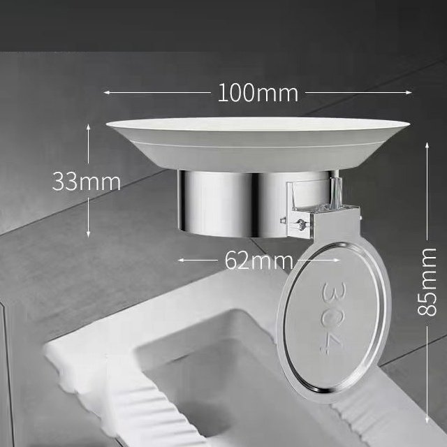 Toilet direct type insect proof and odor proof stainless steel corrosion-resistant floor drain with rubber sealing ring