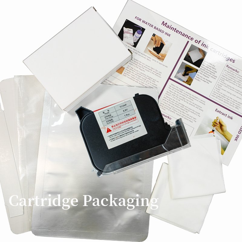 Eco Water-based Solvent-based Fast Dry Ink Cartridge Thermal Inkjet Printer None Chip Full Valve Original Js12 2588 2580 12.7mm