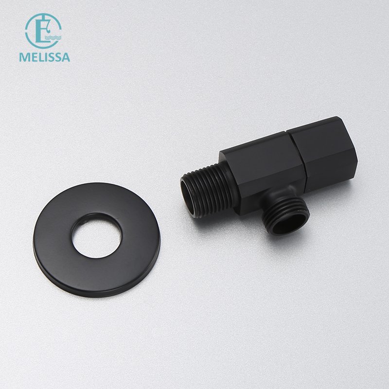 Melissa Modern Brass Bathroom black Push Button type toilet bidet spray shattaf set Handheld shower Angle Valve