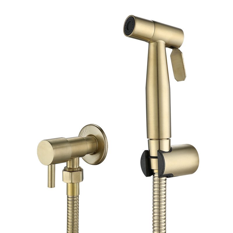 Matte Brushed Gold Factory outlet Stainless steel Bidet Sprayer Toilet set Bidet Toilet Sprayer Toilet Bidet Sprayer set